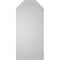Ekena Millwork Octagonal Top Surface Mount PVC Gable Vent w/ 2"W x 1-1/2"P Brickmould Frame, 14"W x 30"H GVPOT14X3002SN - alternate 5